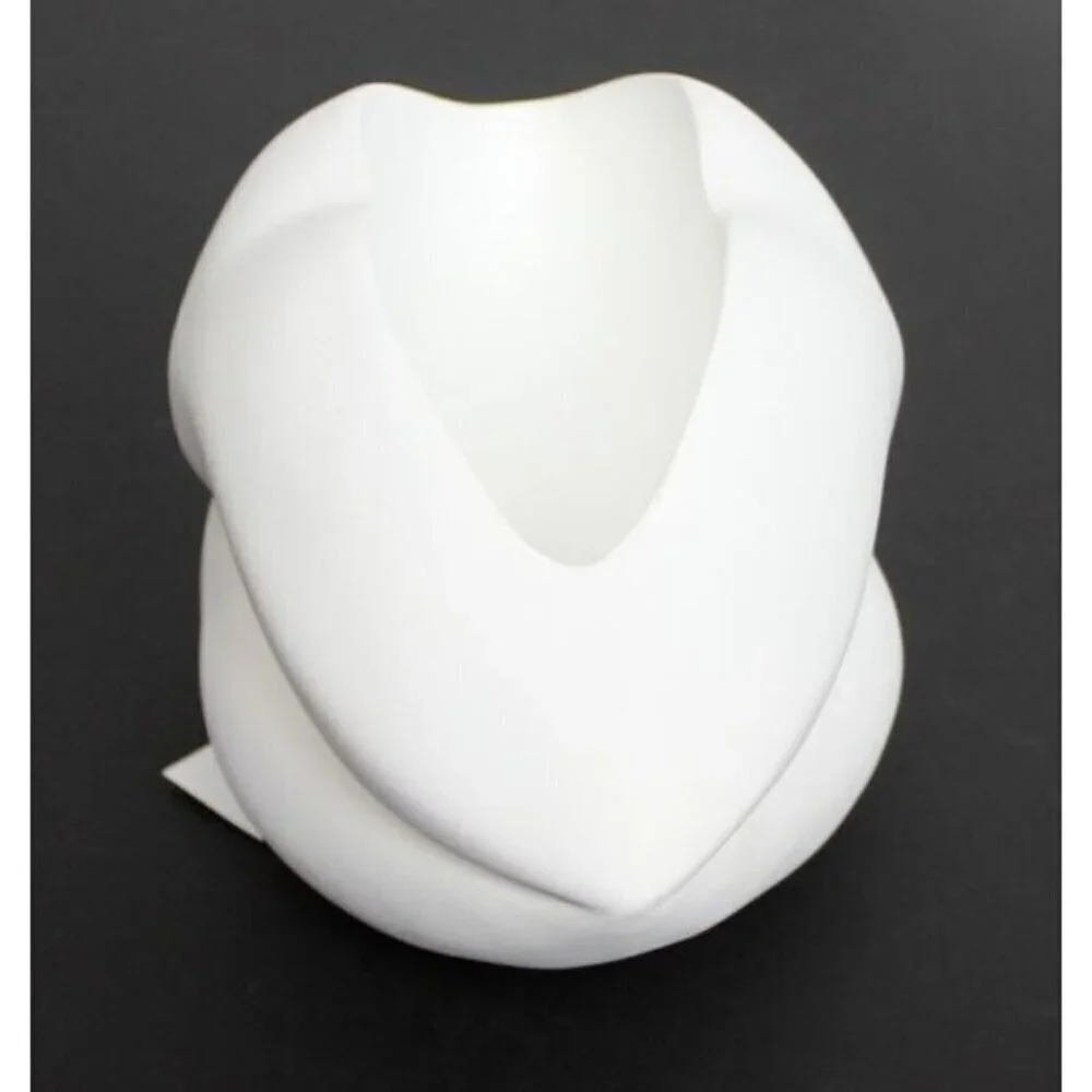 New MCM Large Lips / Mouth White Retro Modern Succulent Flower Planter Pot
